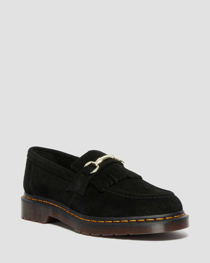 Dr Martens Loafers Herre Svart Adrian Snaffle Suede 4581OEJWK